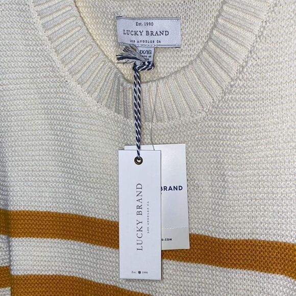 Lucky Brand Women's Multicolor Stripe Ombre Knit Sleeveless Sweater Size 1X NWT - Picture 9 of 9